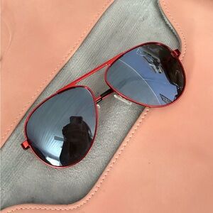 Revo Red Jeep Metro Firecracker Aviator Sunglasses